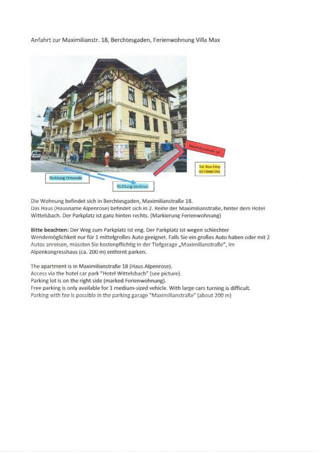 Villa Max Berchtesgaden Exteriér fotografie